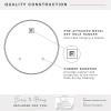 imageMCS Frameless Wall Mirror with 1 inch Bevel 20x30 inch SilverBevel Round
