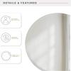 imageMCS Frameless Wall Mirror with 1 inch Bevel 20x30 inch SilverBevel Round