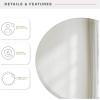 imageMCS Frameless Wall Mirror with 1 inch Bevel 20x30 inch SilverBevel Round