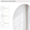 imageMCS Frameless Wall Mirror with 1 inch Bevel 20x30 inch SilverPolished Oval