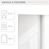imageMCS Frameless Wall Mirror with 1 inch Bevel 20x30 inch SilverPolished Rectangle