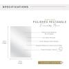 imageMCS Frameless Wall Mirror with 1 inch Bevel 20x30 inch SilverPolished Rectangle