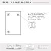 imageMCS Frameless Wall Mirror with 1 inch Bevel 20x30 inch SilverPolished Rectangle
