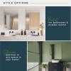 imageMCS Frameless Wall Mirror with 1 inch Bevel 20x30 inch SilverPolished Rectangle