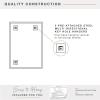 imageMCS Frameless Wall Mirror with 1 inch Bevel 20x30 inch SilverPolished Rectangle