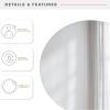 imageMCS Frameless Wall Mirror with 1 inch Bevel 20x30 inch SilverPolished Round