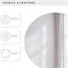 imageMCS Frameless Wall Mirror with 1 inch Bevel 20x30 inch SilverPolished Round