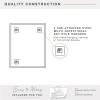 imageMCS Frameless Wall Mirror with Polished Edge 30x36 inch Silver