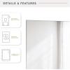 imageMCS Frameless Wall Mirror with Polished Edge 30x36 inch Silver