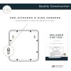 imageMCS Master ampamp Co 26in Round Brass Black Mirror Modern Wall Hanging Large Mirror for Bathroom Bedroom ampamp LivingroomBlack