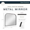 imageMCS Master ampamp Co 26in Round Brass Black Mirror Modern Wall Hanging Large Mirror for Bathroom Bedroom ampamp LivingroomBlack