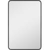 imageMCS Master ampamp Co 26in Round Brass Black Mirror Modern Wall Hanging Large Mirror for Bathroom Bedroom ampamp LivingroomBlack