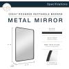 imageMCS Master ampamp Co 26in Round Brass Black Mirror Modern Wall Hanging Large Mirror for Bathroom Bedroom ampamp LivingroomBlack