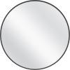 imageMCS Master ampamp Co 26in Round Brass Black Mirror Modern Wall Hanging Large Mirror for Bathroom Bedroom ampamp LivingroomBlack