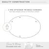 imageMCS Master ampamp Co 26in Round Brass Black Mirror Modern Wall Hanging Large Mirror for Bathroom Bedroom ampamp LivingroomBlack
