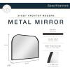 imageMCS Master ampamp Co 26in Round Brass Black Mirror Modern Wall Hanging Large Mirror for Bathroom Bedroom ampamp LivingroomBlack