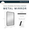 imageMCS Master ampamp Co 26in Round Brass Black Mirror Modern Wall Hanging Large Mirror for Bathroom Bedroom ampamp LivingroomBlack