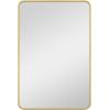 imageMCS Master ampamp Co 26in Round Brass Black Mirror Modern Wall Hanging Large Mirror for Bathroom Bedroom ampamp LivingroomBrass