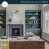 imageMCS Master ampamp Co 26in Round Brass Black Mirror Modern Wall Hanging Large Mirror for Bathroom Bedroom ampamp LivingroomBrass