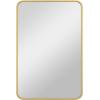 imageMCS Master ampamp Co 26in Round Brass Black Mirror Modern Wall Hanging Large Mirror for Bathroom Bedroom ampamp LivingroomBrass