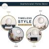 imageMCS Master ampamp Co 26in Round Brass Black Mirror Modern Wall Hanging Large Mirror for Bathroom Bedroom ampamp LivingroomBrass