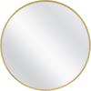 imageMCS Master ampamp Co 26in Round Brass Black Mirror Modern Wall Hanging Large Mirror for Bathroom Bedroom ampamp LivingroomBrass