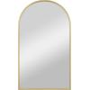 imageMCS Master ampamp Co 26in Round Brass Black Mirror Modern Wall Hanging Large Mirror for Bathroom Bedroom ampamp LivingroomBrass