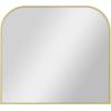 imageMCS Master ampamp Co 26in Round Brass Black Mirror Modern Wall Hanging Large Mirror for Bathroom Bedroom ampamp LivingroomBrass