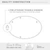 imageMCS Master ampamp Co 26in Round Brass Black Mirror Modern Wall Hanging Large Mirror for Bathroom Bedroom ampamp LivingroomNickel