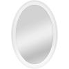 imageMCS Master ampamp Co 26in Round Brass Black Mirror Modern Wall Hanging Large Mirror for Bathroom Bedroom ampamp LivingroomWhite