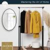 imageMCS Master ampamp Co Modern Metal Large Wall Mirror Minimalist Home Decor Oval Mirror for Living Room Bedroom or Bathroom 24 by 36 Inch Black