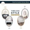 imageMCS Master ampamp Co Modern Metal Large Wall Mirror Minimalist Home Decor Oval Mirror for Living Room Bedroom or Bathroom 24 by 36 Inch Black
