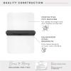 imageMCS Modern Pivot Frameless Mirror 20 x 30 Inch BlackBlack