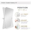 imageMCS Modern Pivot Frameless Mirror 20 x 30 Inch BlackNickel