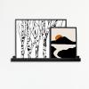 imageMCS Painted Picture Ledge  Gray 35 in SingleBlack