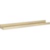 imageMCS Picture Ledge Shelf Room Decor Floating Shelf Gray Woodgrain 35 Inch Set of 2Natural