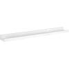 imageMCS Picture Ledge Shelf Room Decor Floating Shelf Gray Woodgrain 35 Inch Set of 2White