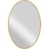 imageMCS Master ampamp Co Modern Metal Large Wall Mirror Minimalist Home Decor Oval Mirror for Living Room Bedroom or Bathroom 21 by 31 Inch Brass