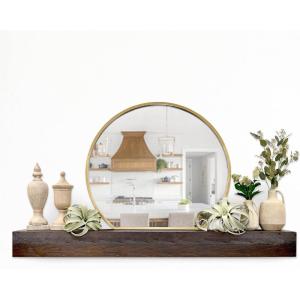 imageMCS 72Inch Mantel Master ampamp Co Walnut Woodgrain Finish Solid Wood Floating Fireplace Mantel Long Floating Shelf for Livingroom with Wood Cleat Hanging System Photo and Home Decor Display ShelfWalnut Woodgrain