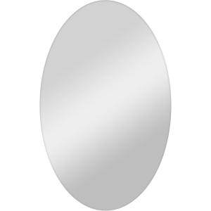 imageMCS Frameless Wall Mirror with 1 inch Bevel 20x30 inch SilverPolished Oval