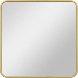 imageMCS Master ampamp Co 26in Round Brass Black Mirror Modern Wall Hanging Large Mirror for Bathroom Bedroom ampamp LivingroomBrass