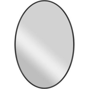imageMCS Master ampamp Co Modern Metal Large Wall Mirror Minimalist Home Decor Oval Mirror for Living Room Bedroom or Bathroom 21 by 31 Inch Black