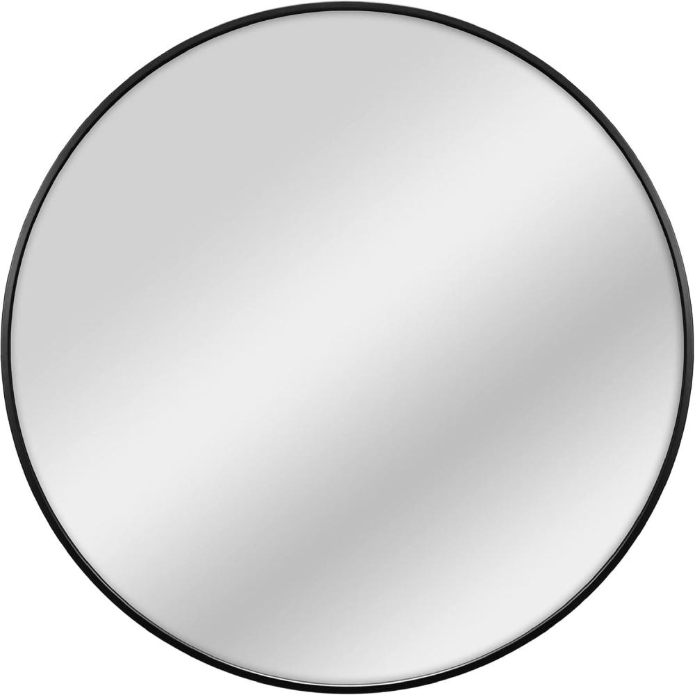 imageMCS Master ampamp Co Modern Metal Round Wall Mirror Minimalist Home Decor Circle Mirror for Living Room Bedroom or Bathroom 30 Inch Black