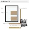 imageMCS East Village Frame Black 11 x 14 matted to 5 x 7 in Single11x14mat 2open 4x6