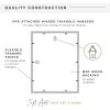imageMCS East Village Frame Black 11 x 14 matted to 5 x 7 in Single11x14mat 2open 4x6
