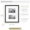 imageMCS East Village Frame Black 11 x 14 matted to 5 x 7 in Single11x14mat 2open 4x6