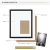 imageMCS East Village Frame Black 11 x 14 matted to 5 x 7 in Single11x14mat 5x7