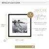 imageMCS East Village Frame Black 11 x 14 matted to 5 x 7 in Single14x14