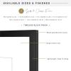 imageMCS East Village Frame Black 11 x 14 matted to 5 x 7 in Single14x14