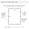 imageMCS East Village Frame Black 11 x 14 matted to 5 x 7 in Single14x14